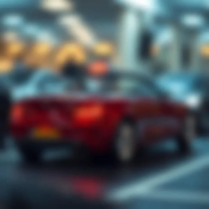 Visual representation of a car loan repayment schedule