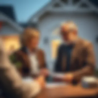 Engaging with Appraisal Experts A homeowner consulting with an appraisal expert