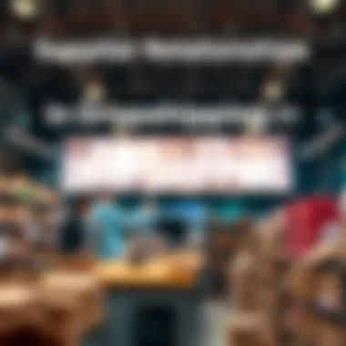 Visual representation of supplier relationships in dropshipping