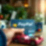 Diverse card options compatible with PayPal