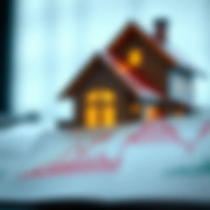 Graph illustrating historical trends in mortgage rates