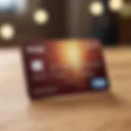 Visa gift card on a wooden table