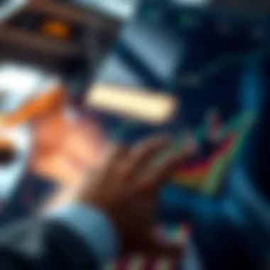 Analyzing Stock Performance Trends A sophisticated chart illustrating stock performance trends