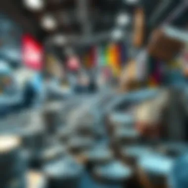 A marketplace showcasing various silver coins for sale